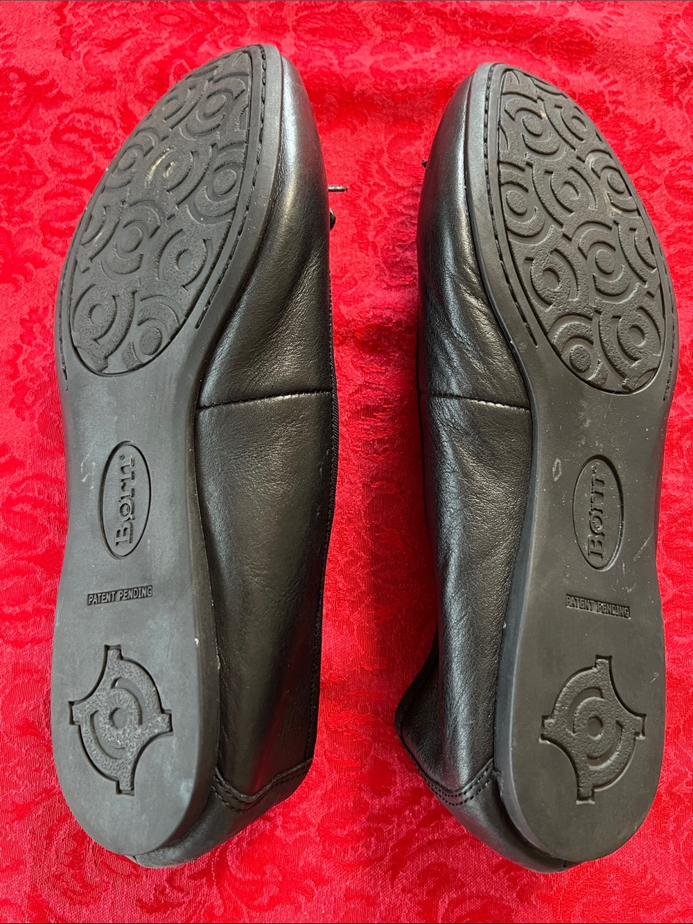 Born Women’s Black Leather Ballet Flats Size 9M Bow Comfort Shoes - Picture 6 of 8